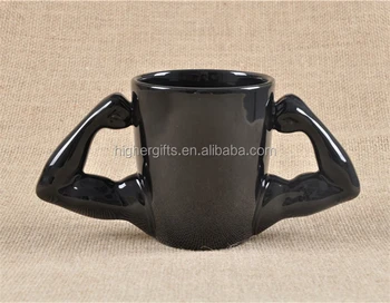 Muscle Arm Shaped Cool Coffee Mugs Funny Novelty Ceramic