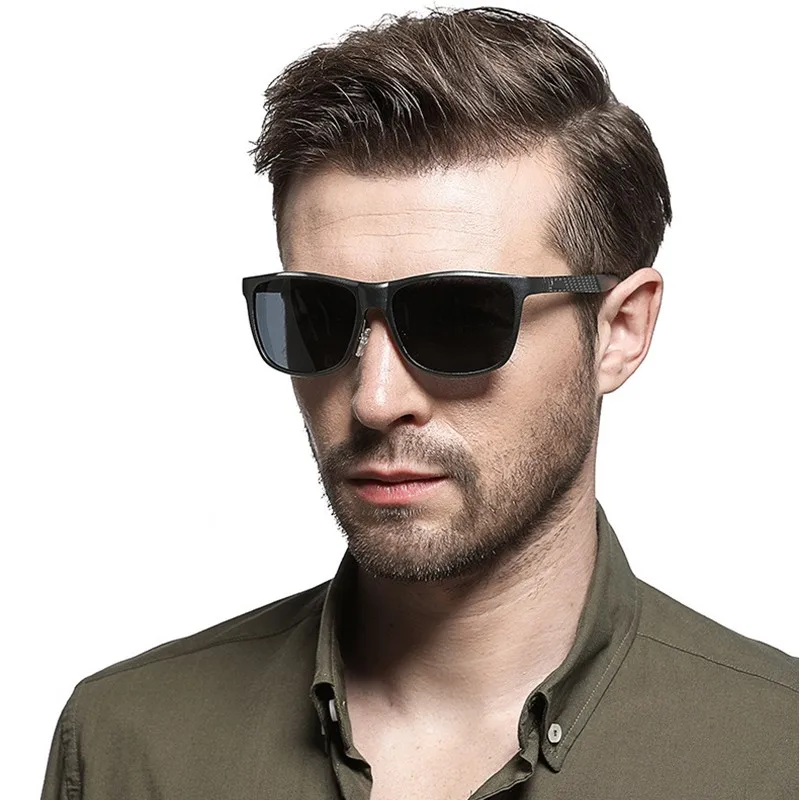 Какие солнцезащитные очки в моде мужские S8001 Hot Stylish Men's Aluminum Magnesium Full Frame Sports Polarized Sunglasse