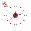 Preciser Fishes Home Decor 3D DIY Wall Clock Self-adhenisve Wall Clock