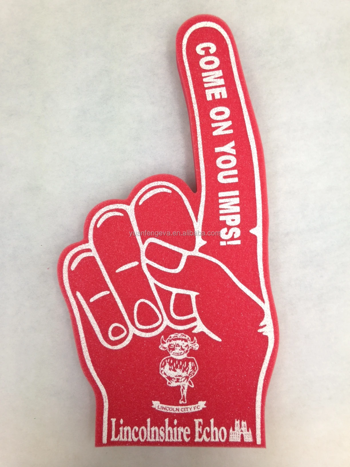 Customized Imprint Match Cheering Eva Large Foam Hand Buy Eva Foam Finger,Eva Foam Cheering