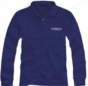 China Factory 100% Cotton Long Sleeves 200g Navy Blue Plain Custom Polo Shirt For Men China Factory 100% Cotton Long Sleeves 200g Navy Blue Plain Custom Polo Shirt For Men
