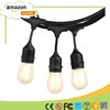 New 48FT Hanging Sockets Lanterns Outdoor Garden Christmas Holiday Festival Decorations e27 edison led string