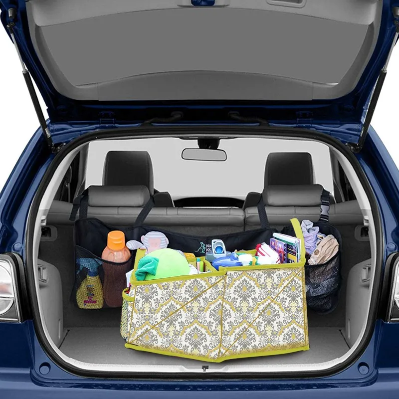 Custom Personalized Foldable Trunk Organizer For Groceries Buy