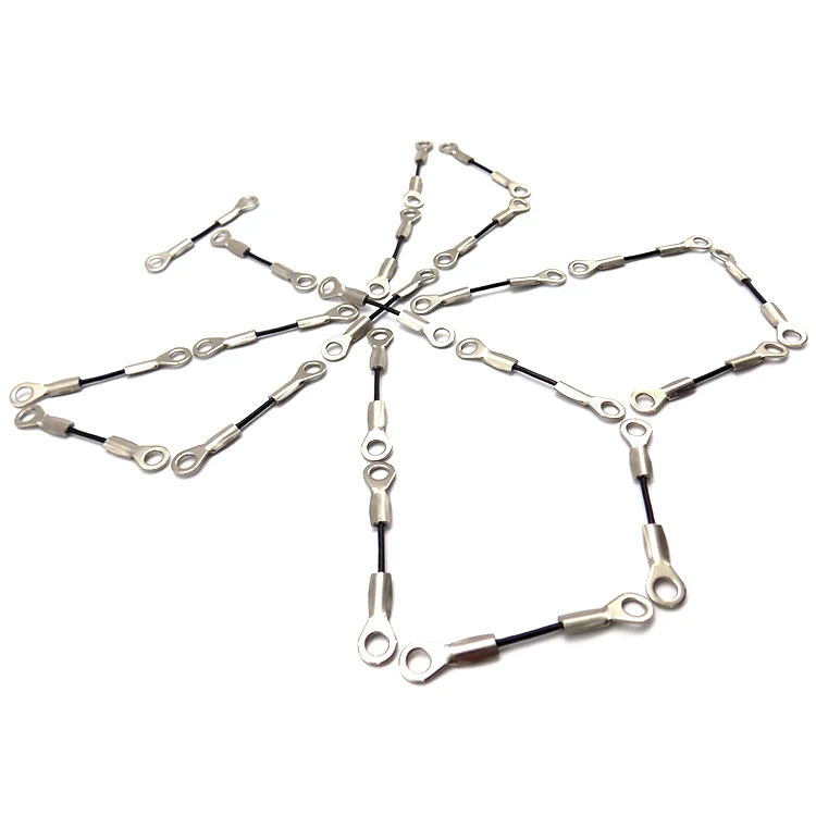 Custom Safety Nylon Coating Sling Wire Rope Crimp Marine Zip Eyelet End