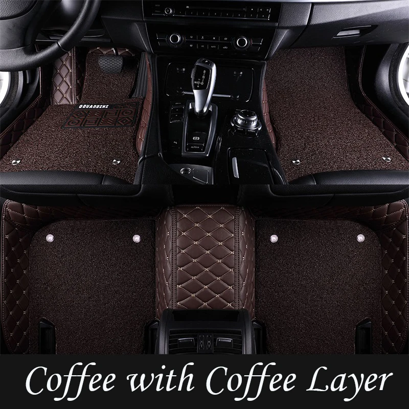 High Quality Luxury Unique Non-slip Double Layer Car Mats 7d Pretty Car ...