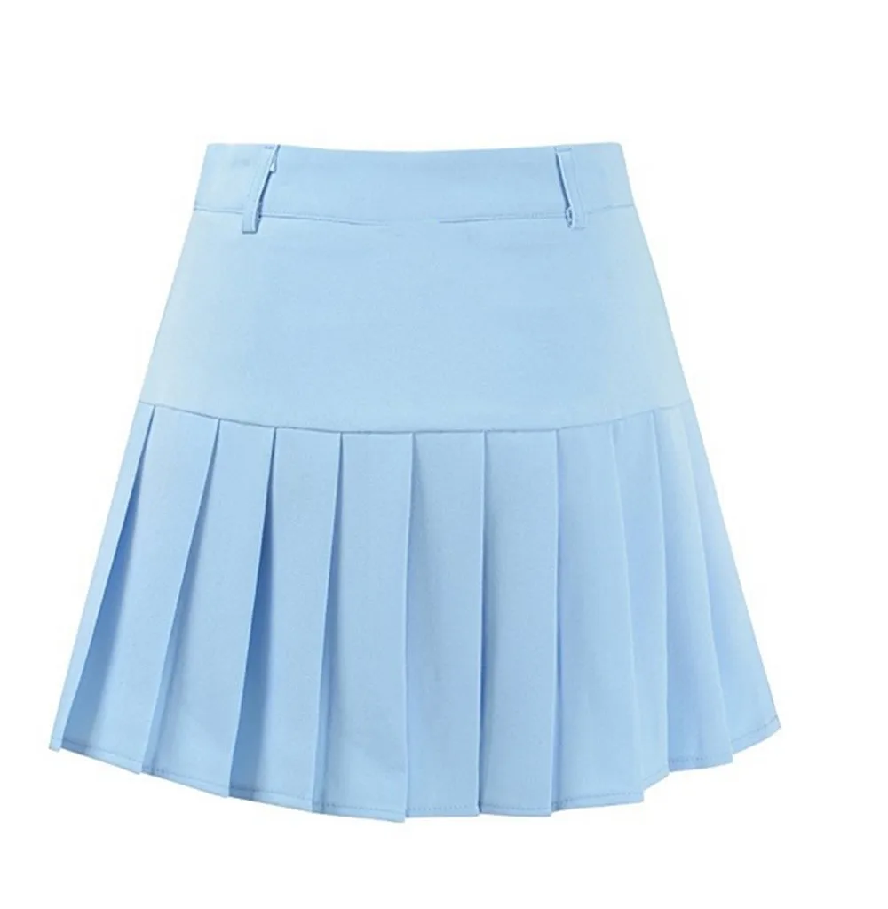 School Pleat Uniform Pleated Skirt Slim Thin Pleated Skirts Mini Dress ...