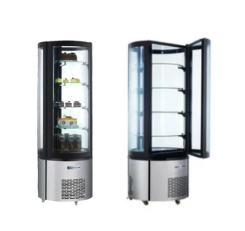 360l Commercial Glass Round Sandwich Chiller Cake Refrigerator Showcase ...