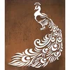 Peacock Corten Steel Garden Screen with Customized Designs