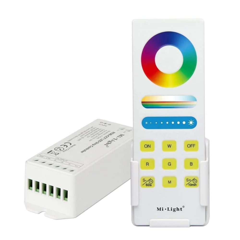Multi zone smart App wireless RF remote Milight controller for rgbww led strips and lights