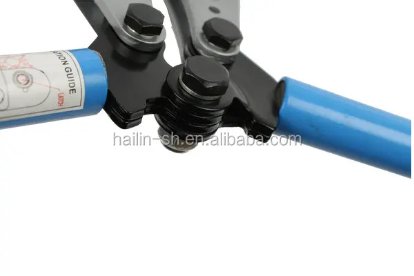 Uốn Tóc Bồng Công Cụ Với 5 Có Thể Tháo Rời 120Mm Dieless Cáp Lug Crimper Cho Đài Loan Loại