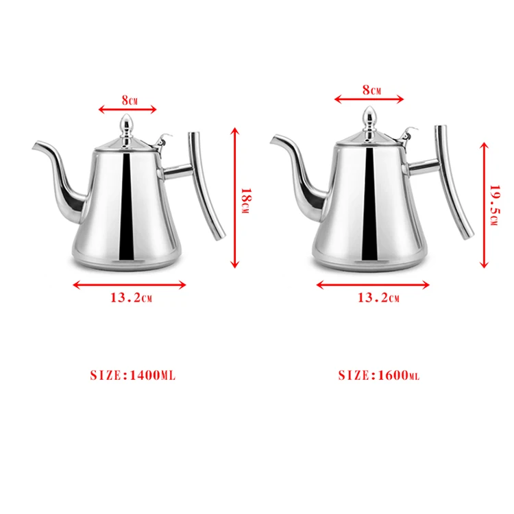 stainless steel tea kettle with filter