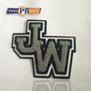 Applique grey letters quilting embroidery 3D clothing patches badges adorn hand made good quality free design size shape