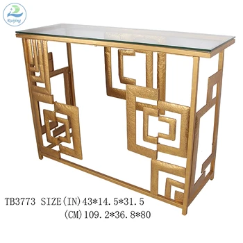 Metal Gold Gl Console Table Metal Gold Gl Console Table