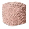 25 years factory custom macrame gum balls, hand knot cotton rope pouf, knitted pouffe, weave ottoman, crochet floor seating