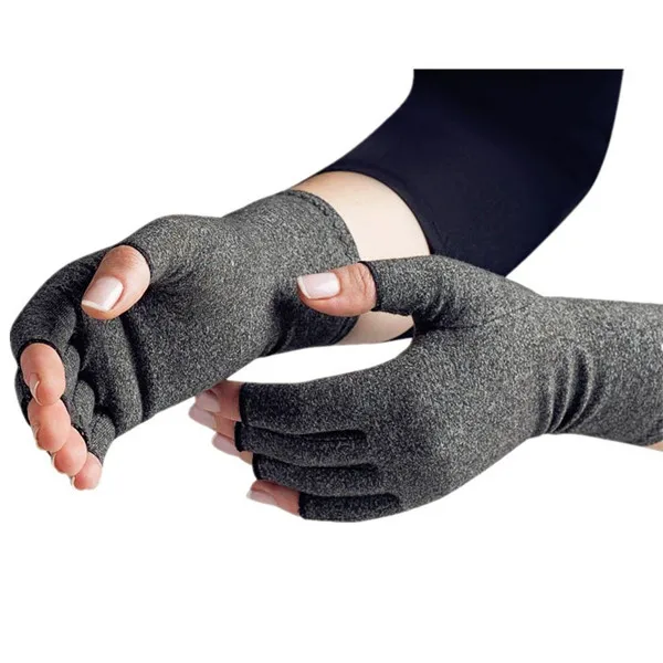 Open Finger Arthritic Joint Pain Relief Hand Compression Gloves With