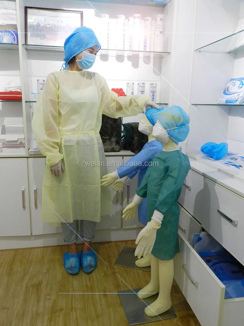 China Factory Sale Cheap Disposable Ppe Medical Gowns/ Isolation Gown