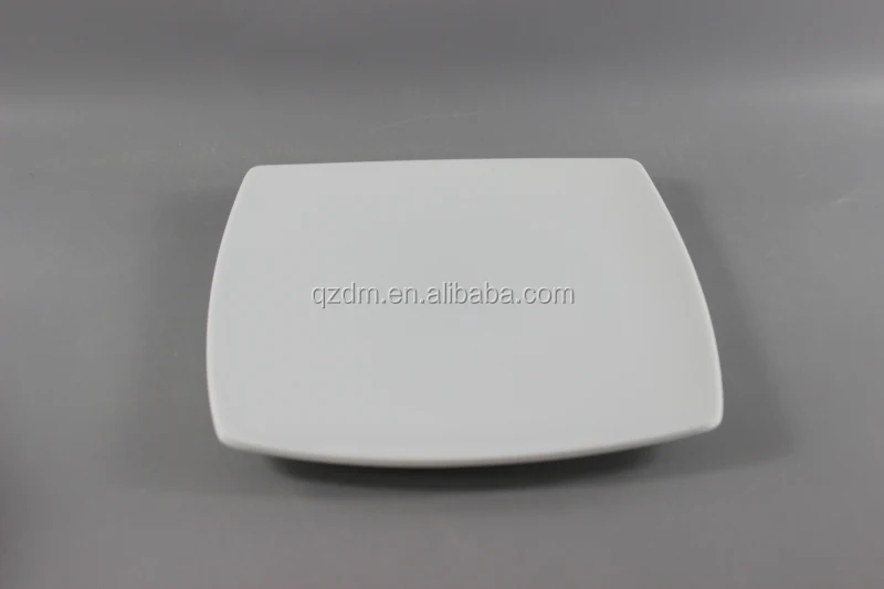 White Plastic Square Plate Melamine Dessert plate A1 OR A5