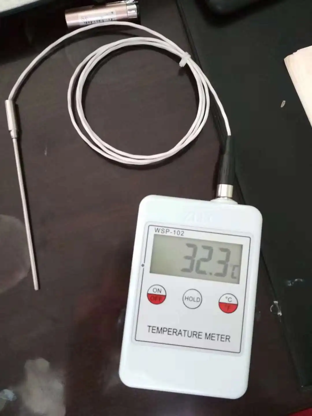 Lcd Digital Pt100 With Rubber Jacket Long Probe Sensor Industrial ...