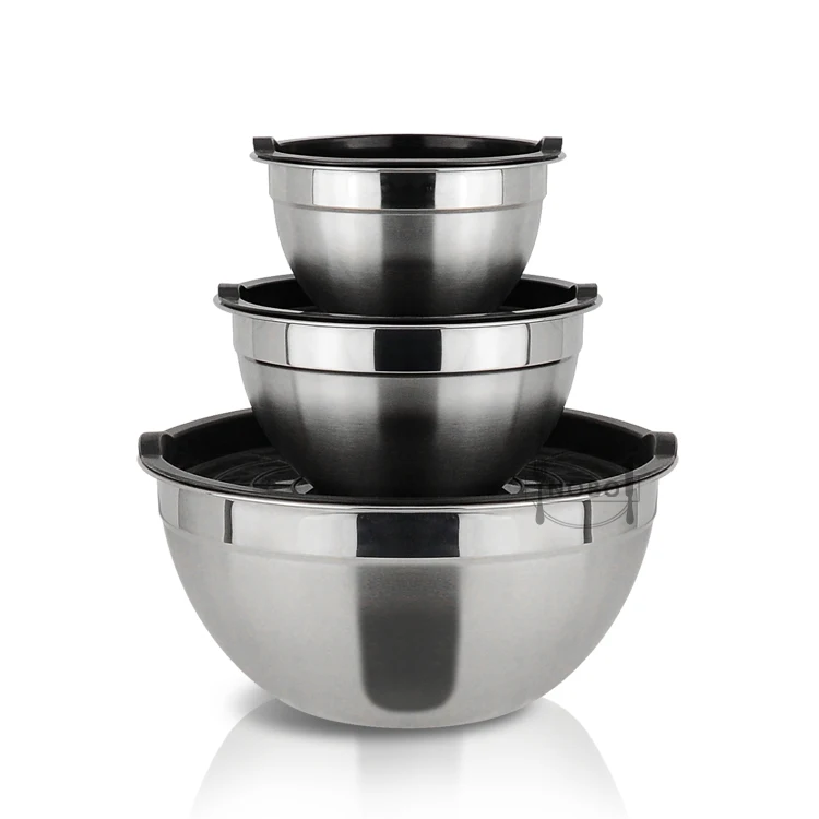 set of 9 hottest stackable salad bowl stainless steel mixing bowl with tight fitting lid buy mixing bowl stainless steel bowl salad bowl product on alibaba com