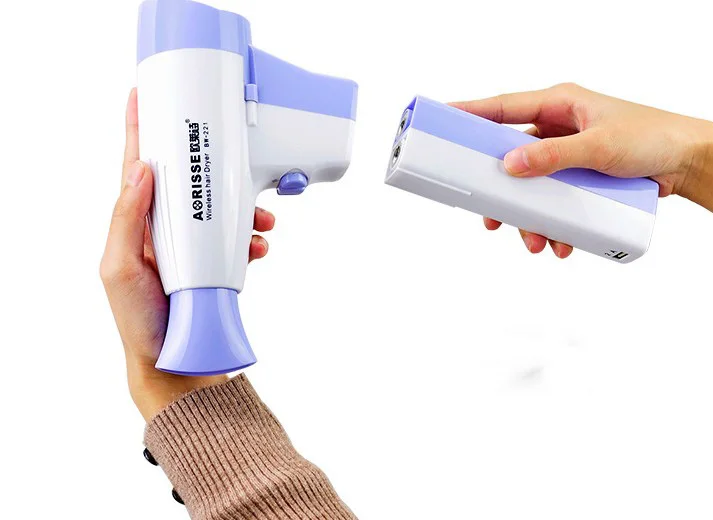 Long life fast drying wireless hair dryer