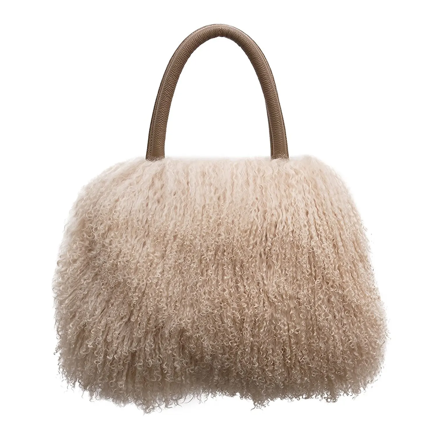 Mongolian Fur Handbag Find Deals On Get Quotations Ursfur Women S Mongolian Lamb Fur Handbag Las Winter Shoulder Tote Bags