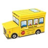 Mise Car printing folding cartoon toy box storage ottoman waterproof kids storage stool