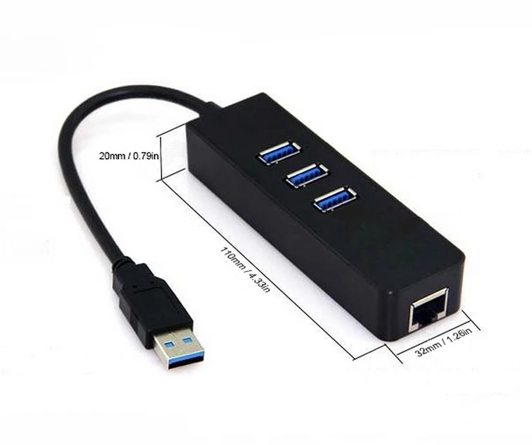 New Recommendation USB 3.0 3-port Hub With Gigabit Ethernet Adapter