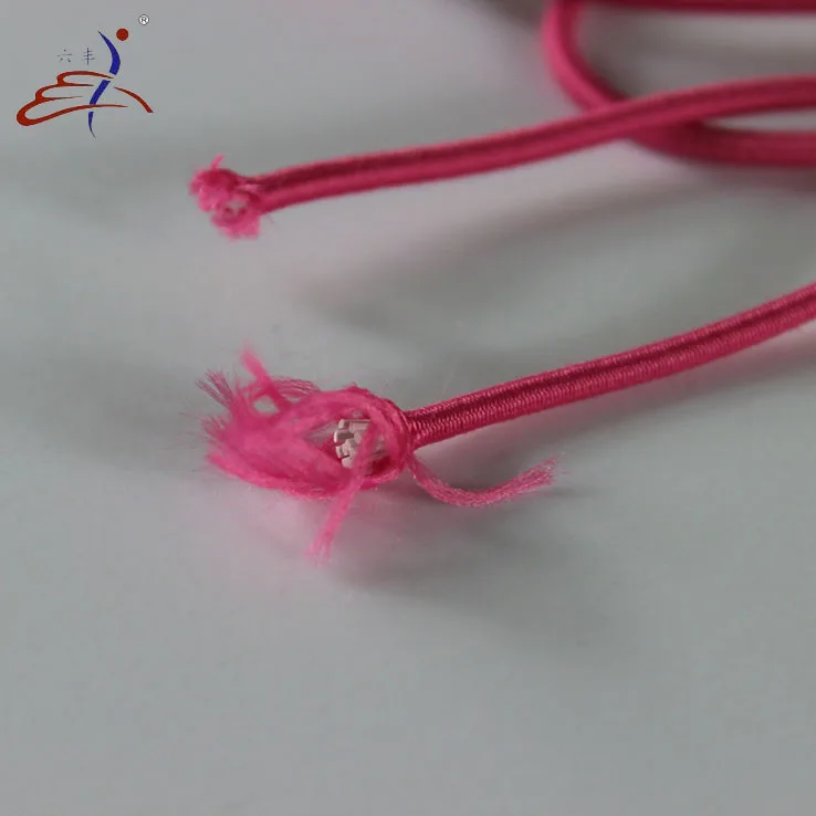 High Temperature Resistant Elastic Braid Bungee Cords 2mm For Cloth