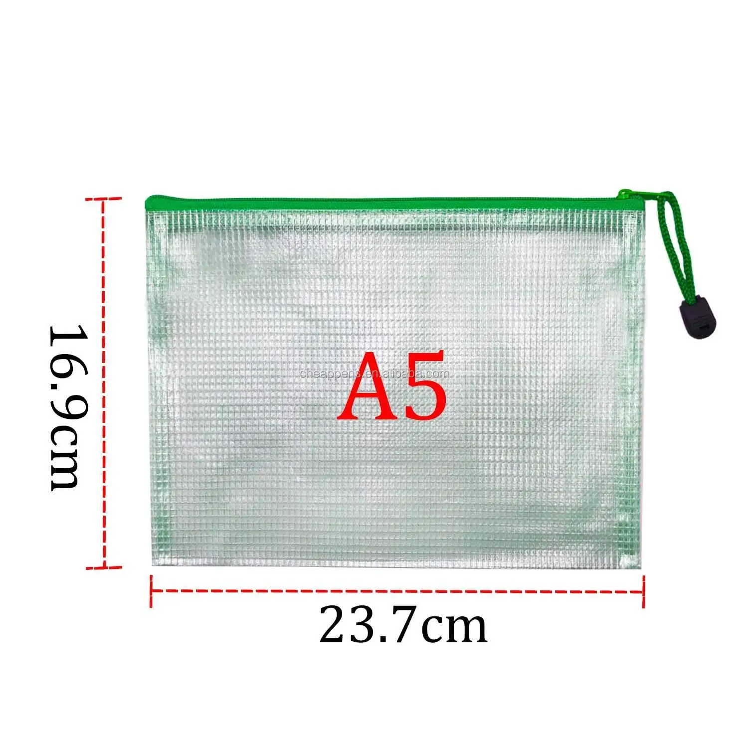 A4 Plastic Zip Wallets Folders Mesh Document Bags For File Storage