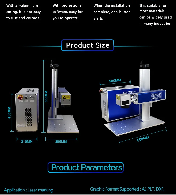 Raycus Sinogalvo Laser Engraving Machine Cattle Ear Tag Printing