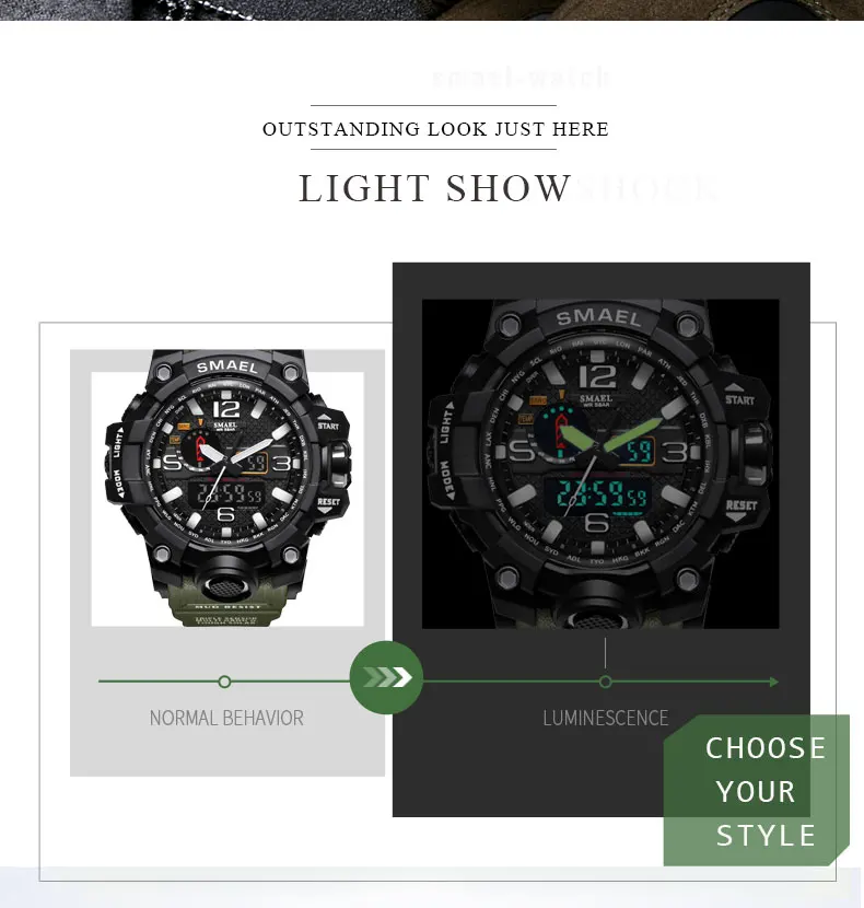 smael watch army green