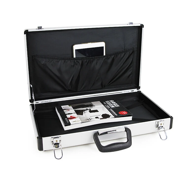Portable Heavy Duty Hand Business Men Hard Laptop Aluminum Briefcase