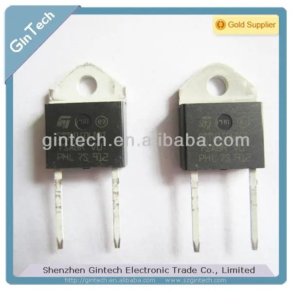 2 pieces STTH1506TPI Tandem 600V Hyperfast RECTIFIER 15A 15ETH06