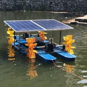 solar pond fish panel equipment aquaculture larger aerator