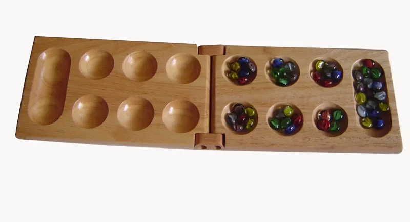 rubber wooden mancala ,wooden foldable mancala ,mancala board game ...