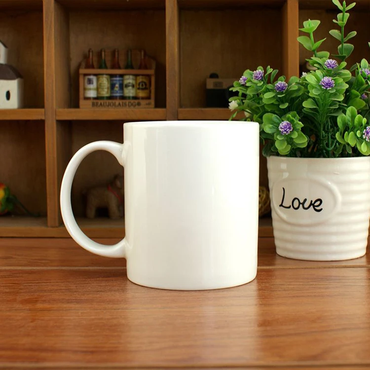 Wholesale 11oz Blank Sublimation Mug Coated Printing Ceramic Cup