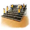 Adjustable aluminum frame plywood cover choir riser