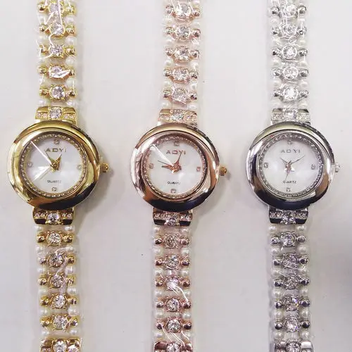 Reloj de mujer de cuarzo bisutería con brillantes pedrería perfecto regalo relojes