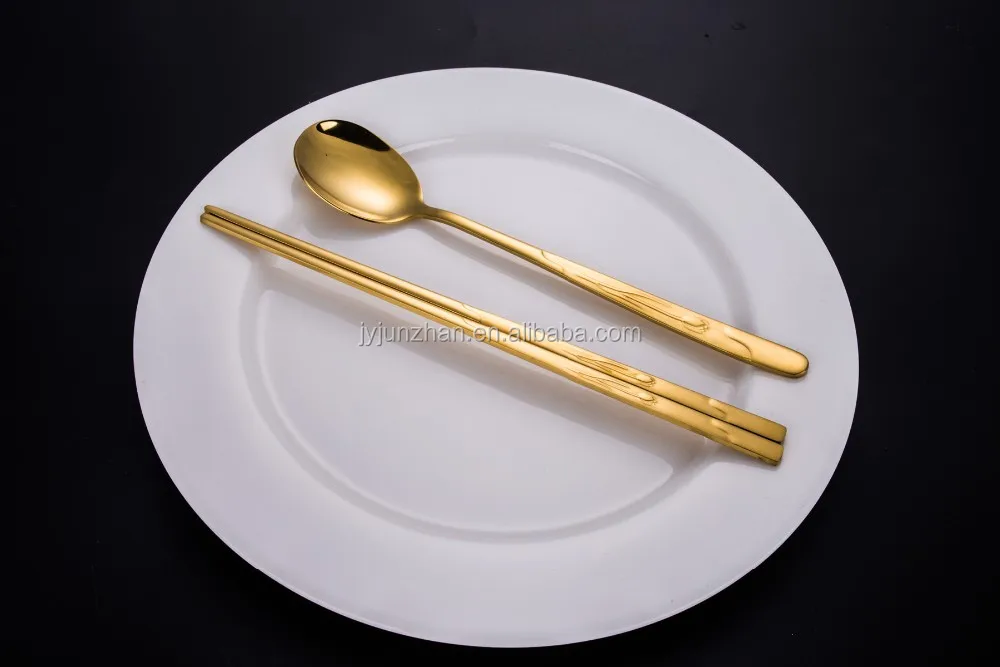 Royal Stainless Steel Korean Flatware,Korean Flatware With Titanium