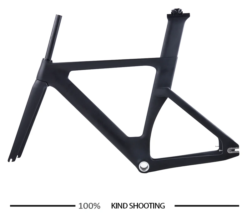 Top BXT full carbon track frame road  frames fixed gear bike frameset with fork seat post 49/51/54cm carbon Bicycle Parts Frameset 8