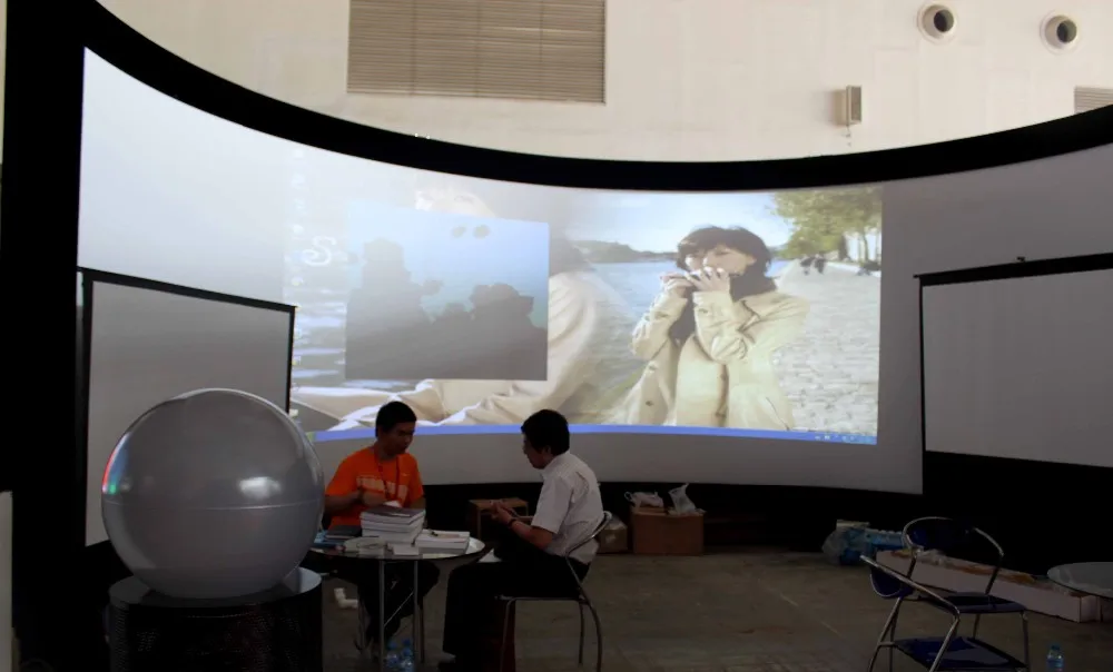 180 Inch Curved Projector Screen For Home Cinema Projection Movie - Buy ...