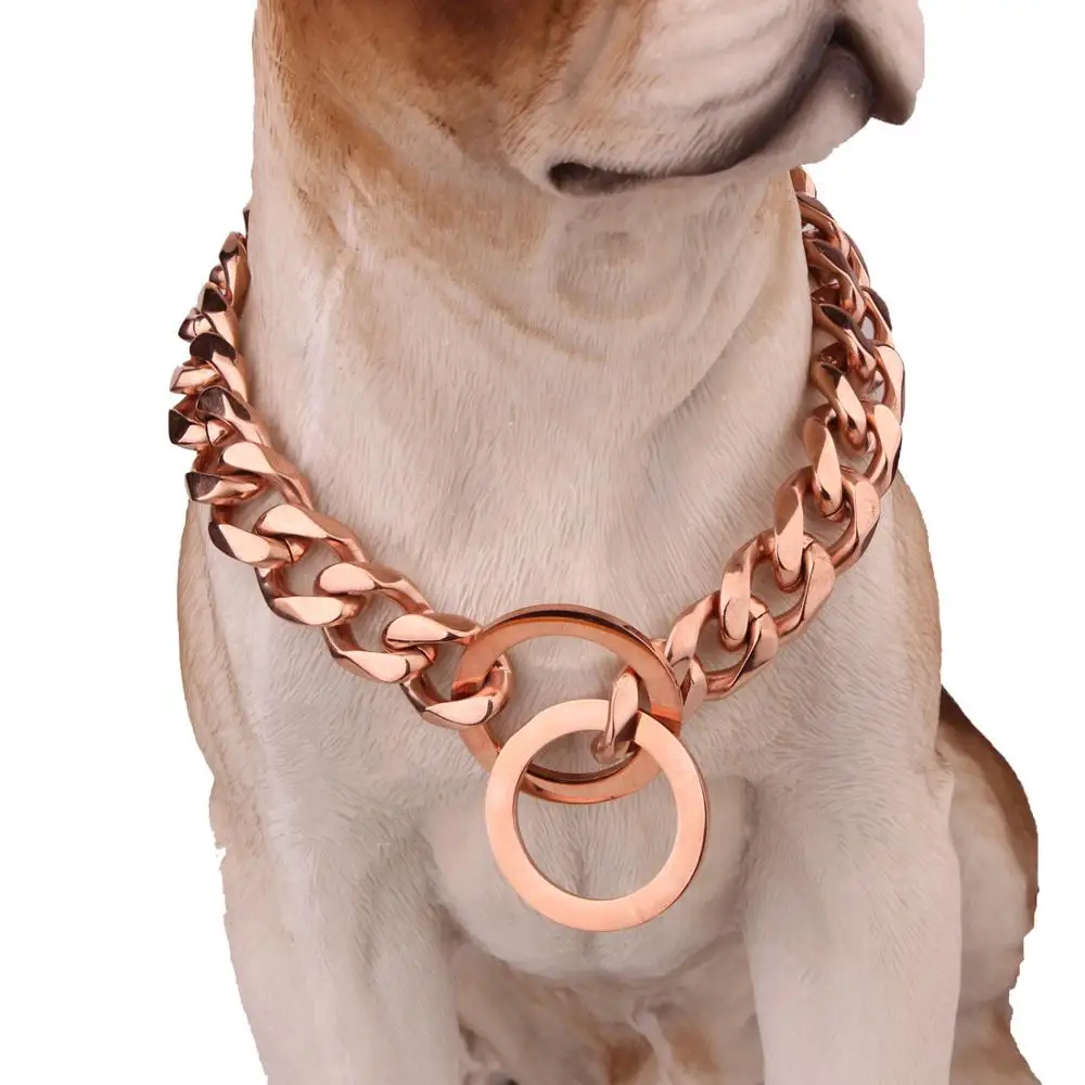 Gold Dog Chain Collar Custom Dog Collar Pet Supplies Collar Buy Gold Dog Chain Collar,Custom