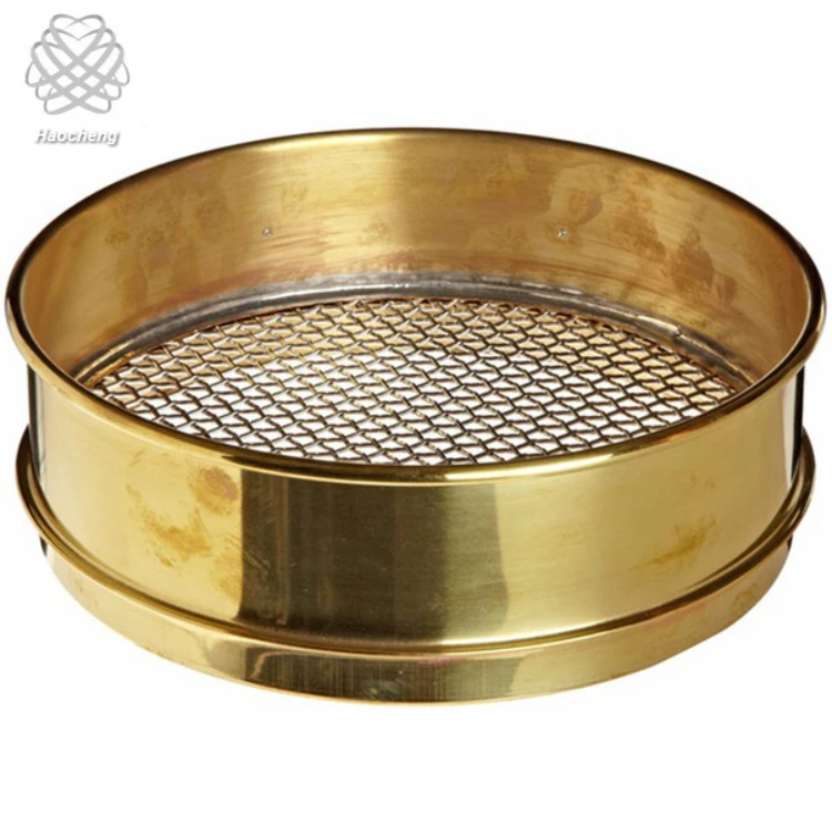 Brass Test Sifter Copper Mesh Analysis Sieve For Testing Coffee Grind