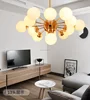 zhongshan modern indoor restaurant gold iron rack round glass ball pendant lamp / lights