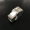 Distribution electrical 180 Degree Cat 6A RJ45 Ethernet Cable Keystone Jacks Metal Shielded in Silver
