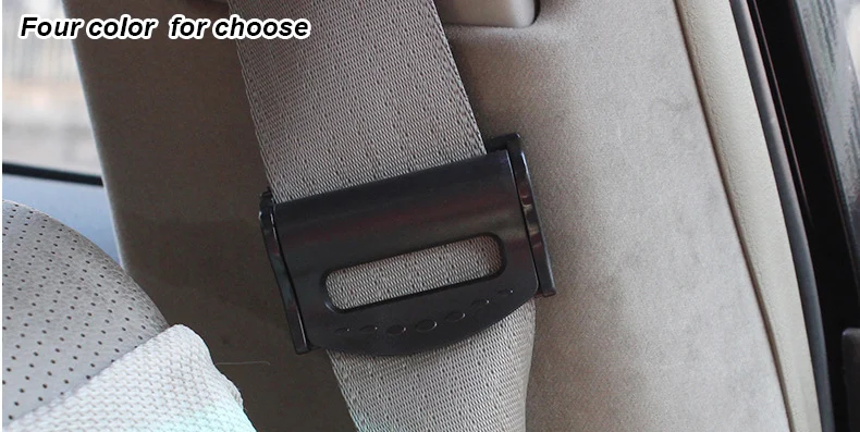 Lipctine 4 Pack Car Seat Belt Clip Seatbelt Adjuster Comfort Universal Auto Shoulder Neck Strap Positioner Clips 