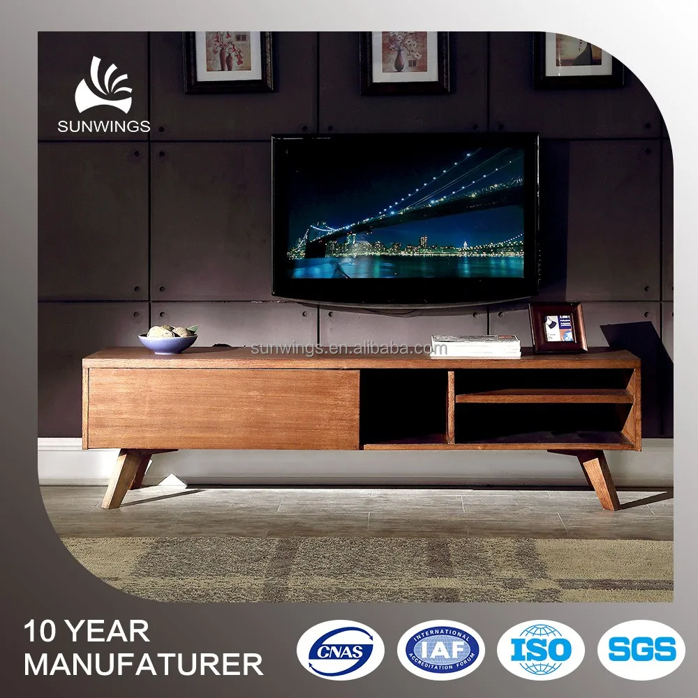 Fabriek prijs populaire ontwerp woonkamer houten tv kast tv staat ...