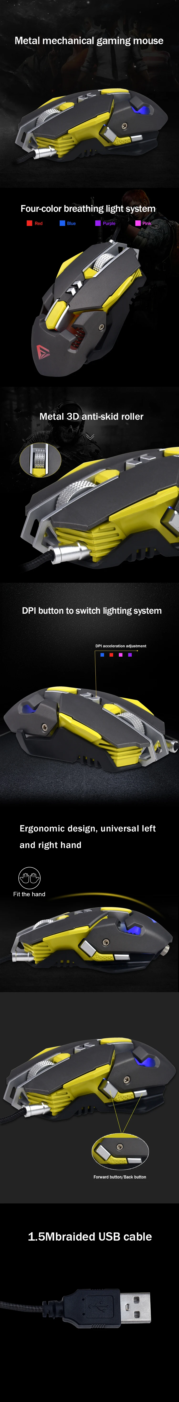 New Arrival Professional Mouse Gaming With Rgb Backlight