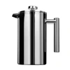 Stainless Steel French Press, Large Espresso Coffee Maker-Double Filter, Vacuum Insulated for Home Office Camping 51oz, 12 cups