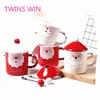 Free sample 2019 unique christmas gift ideas most popular baby cartoon Santa Claus design folding water drinking cup 556